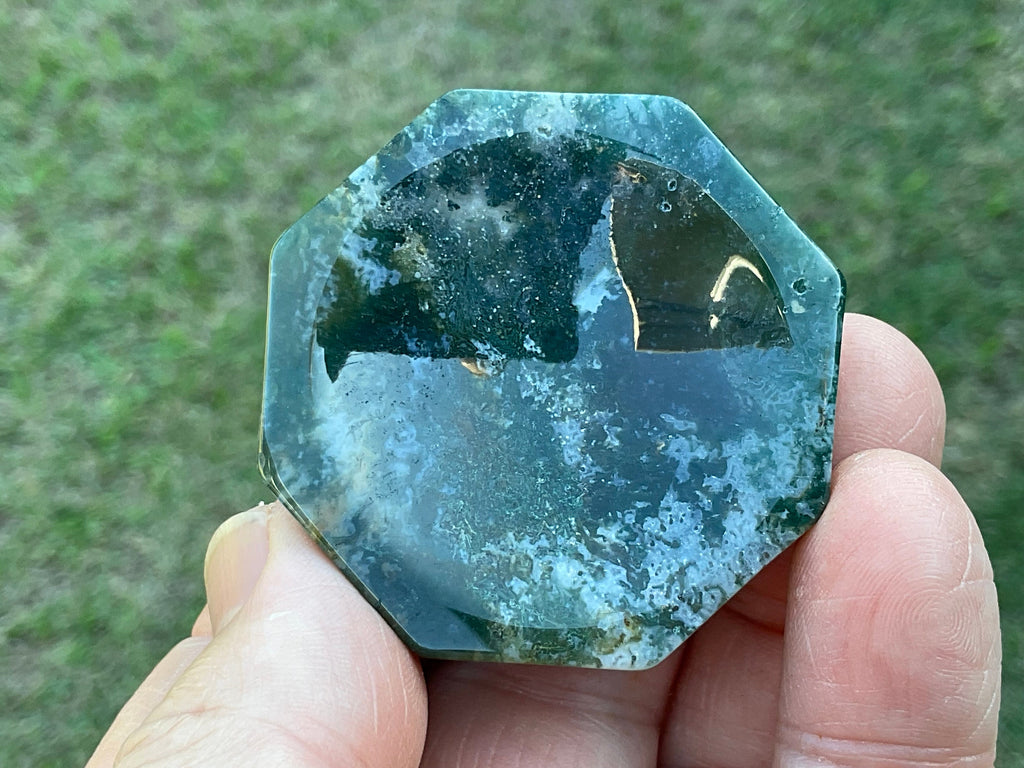 54g Moss Agate Trinket Bowl 1A