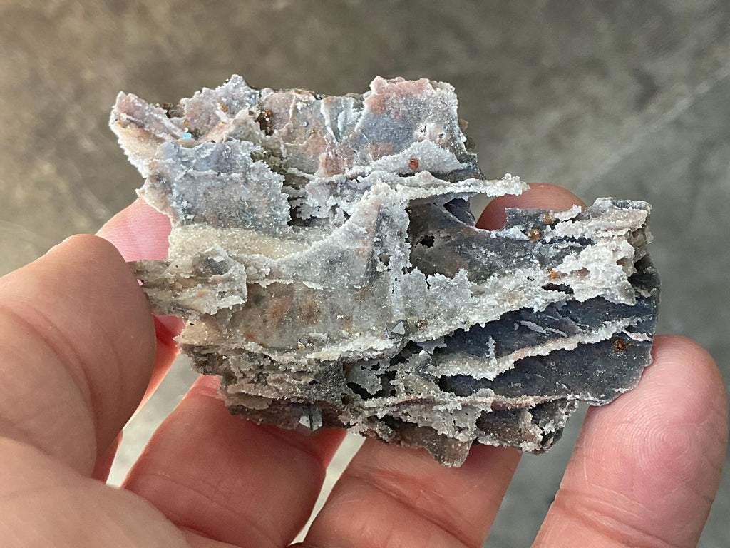 32g Sphalerite, Garnet, Galena Quartz Specimen 2A from Hunan, China