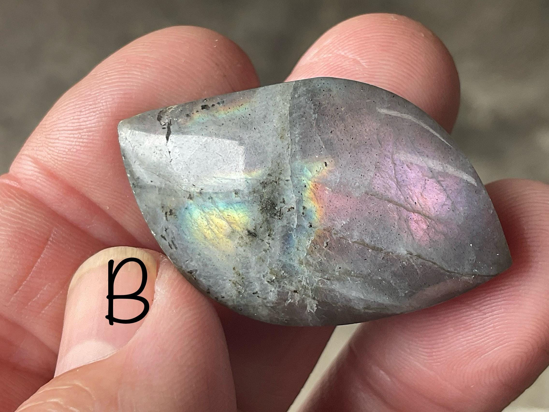 Orange/Purple Labradorite/Specularite Cabochon Group 5