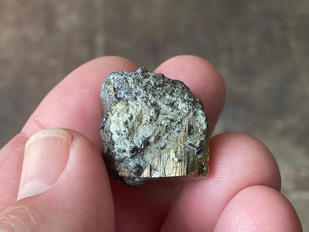 24g Natural Cubic Pyrite Specimen B from Bulgaria