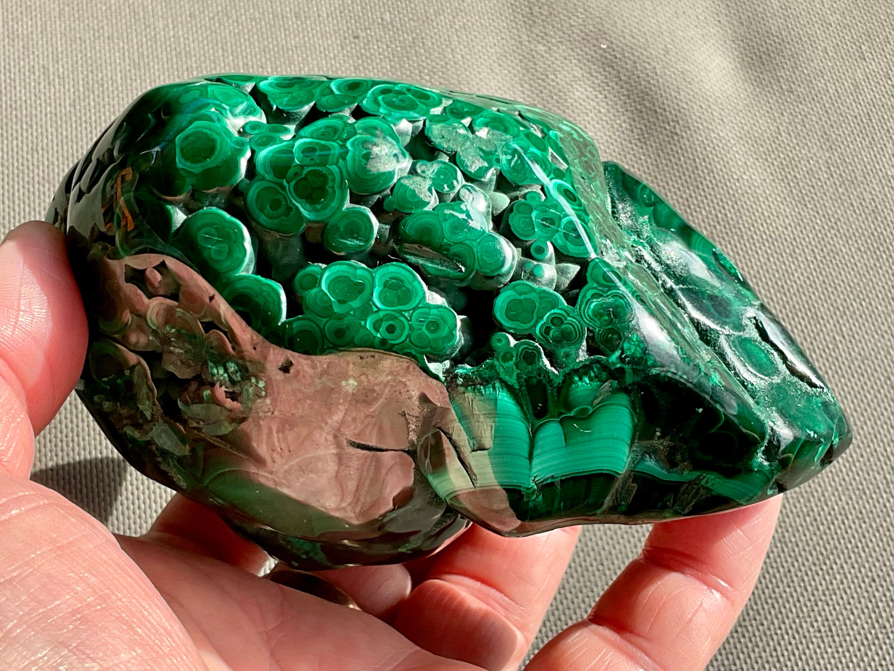 1.2kg XL Malachite Polished Specimen