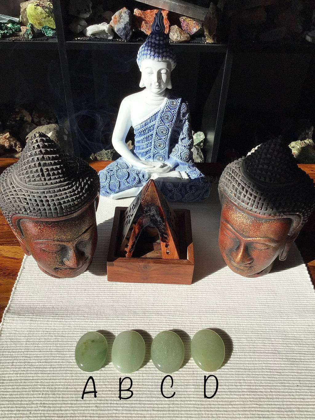 Green Aventurine Thumb Stone Group 2