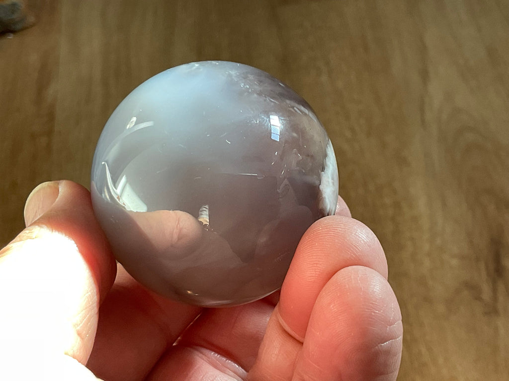 149g Flower Agate Sphere  4B
