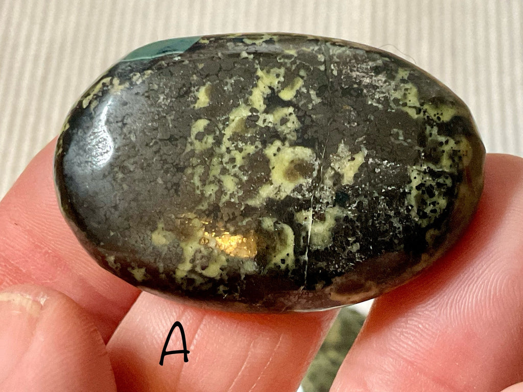 Pakistan Snakeskin Jasper (Asterite) Thumb Stone Group 2