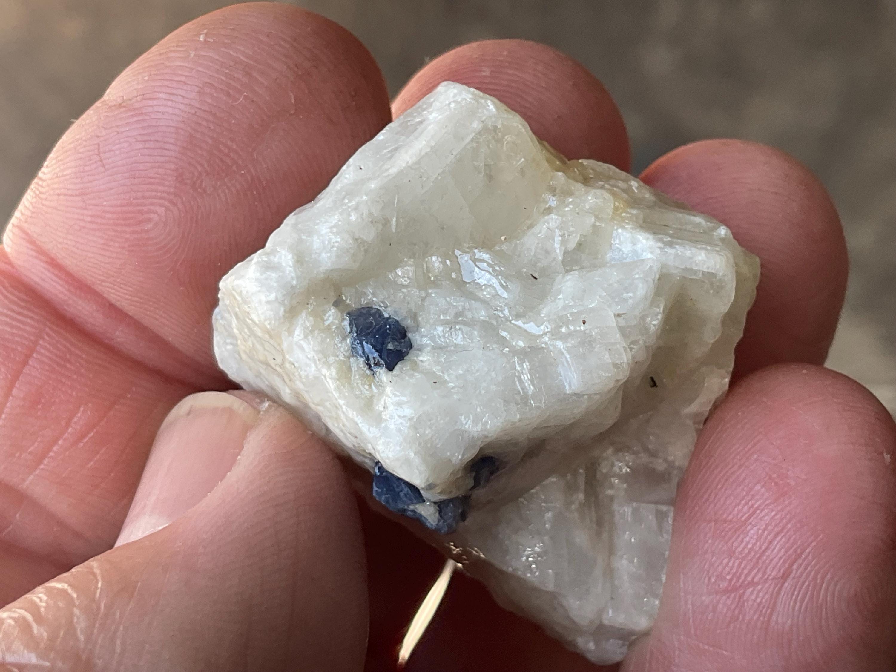 21g Natural Blue Spinel and Mica in Matrix Specimen 7