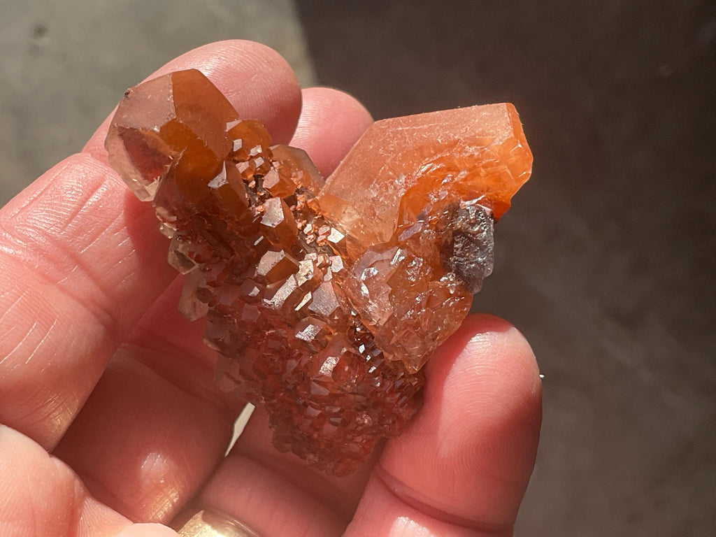 46g “Red Pagoda” Calcite Specimen 6A from Hubei, China