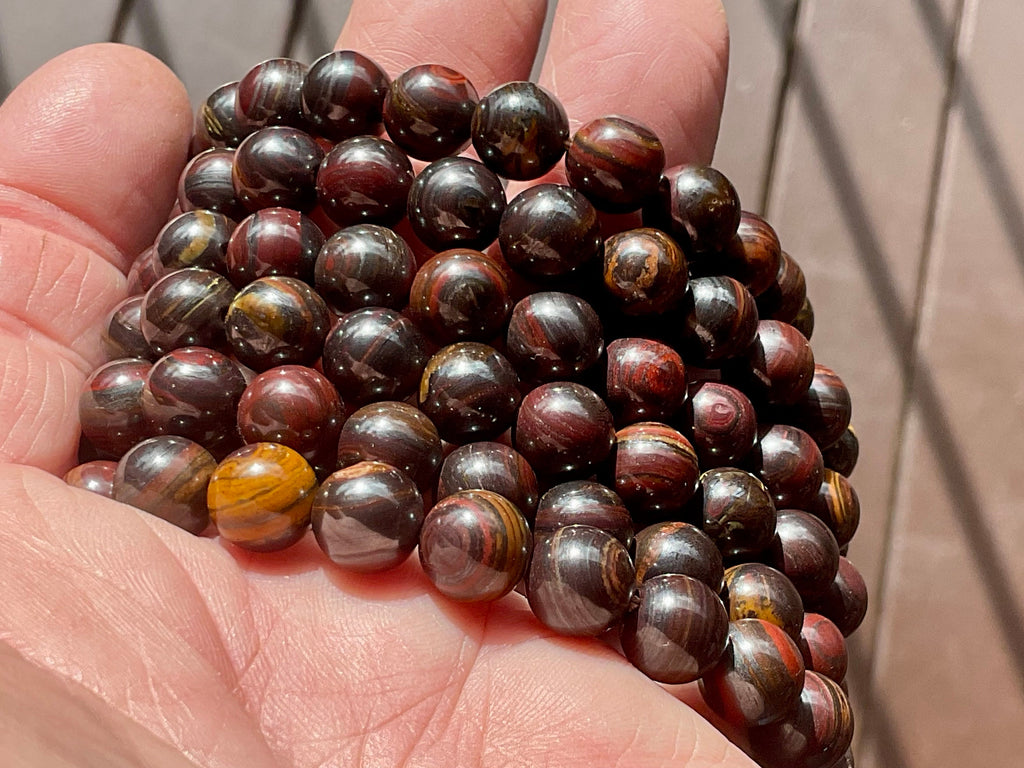 Tiger Iron 8mm Bead Bracelet