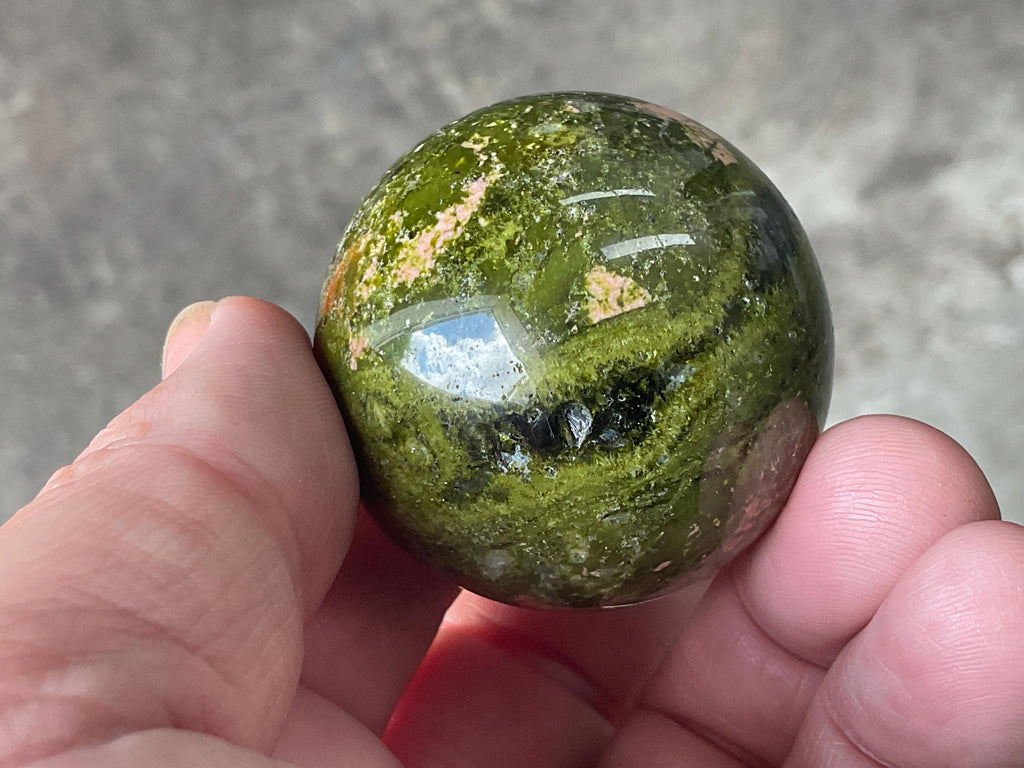 122g Unakite Sphere 3B