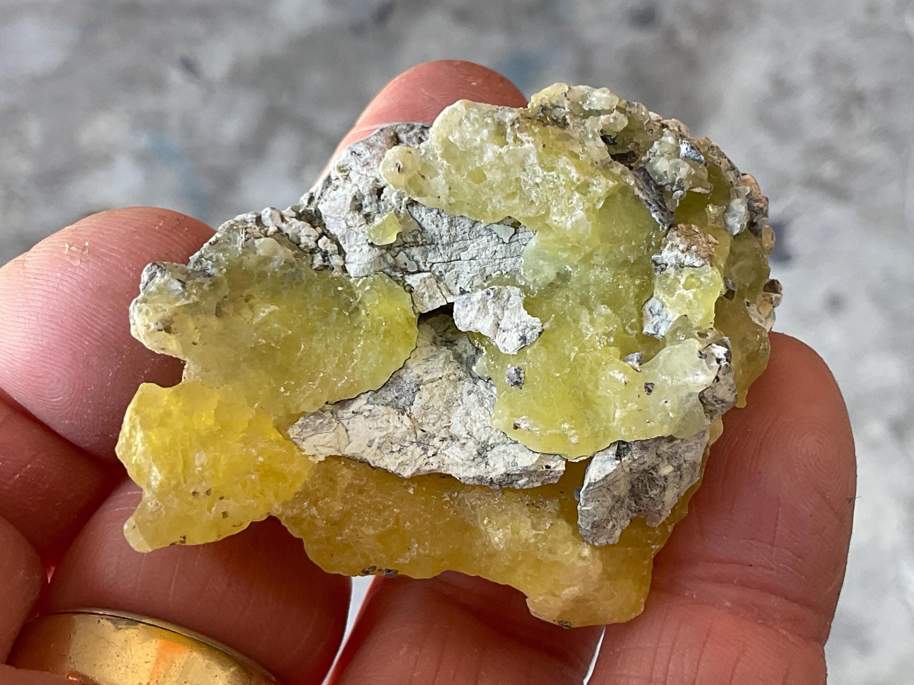 34g Pakistan Yellow Brucite Specimen 8A