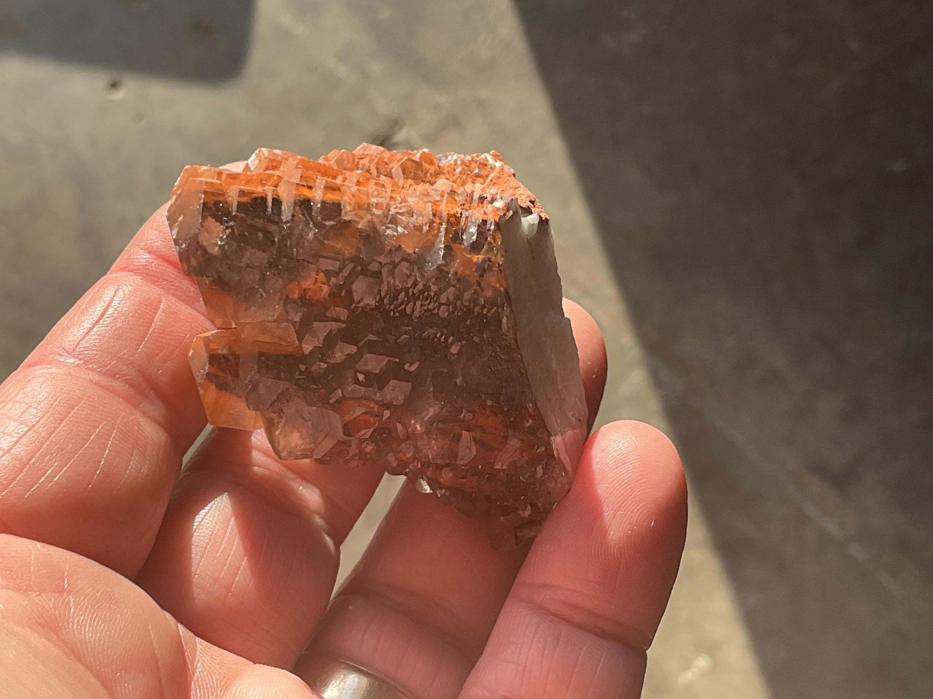 70g “Red Pagoda” Calcite Specimen 8A from Hubei, China