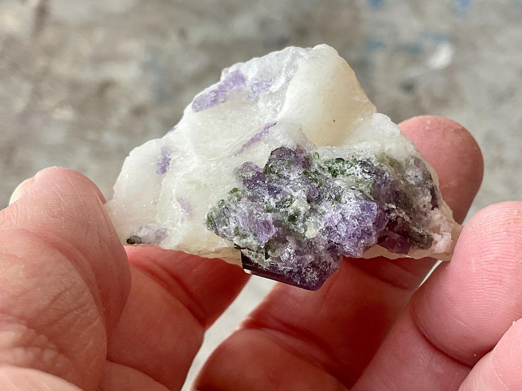 RESERVED FOR MEREDITH **Purple Scapolite with Chrome Diopside Specimen B