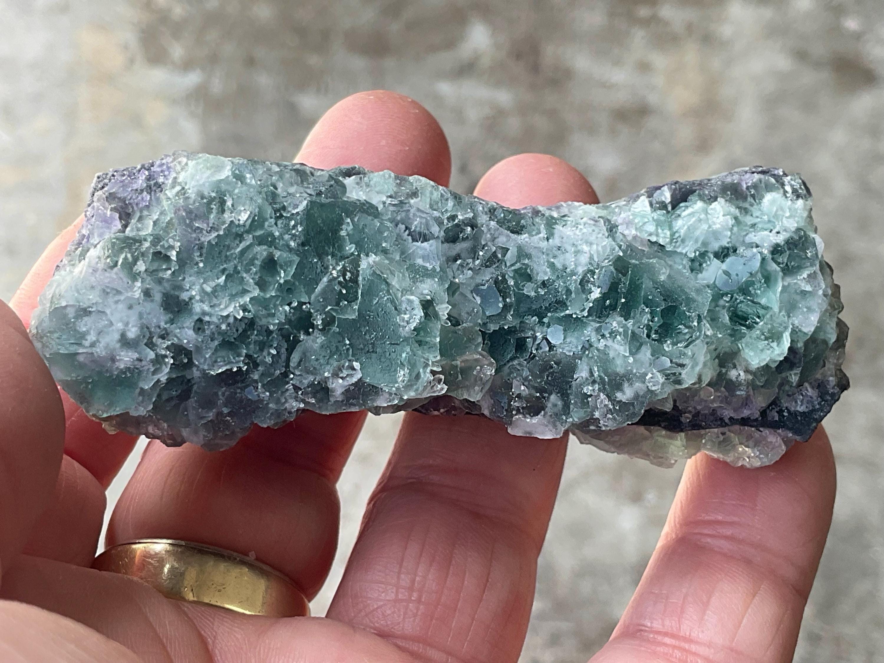 RESERVED FOR MEREDITH **114g Purple/Green Chinese Sugar Fluorite Specimen 7B