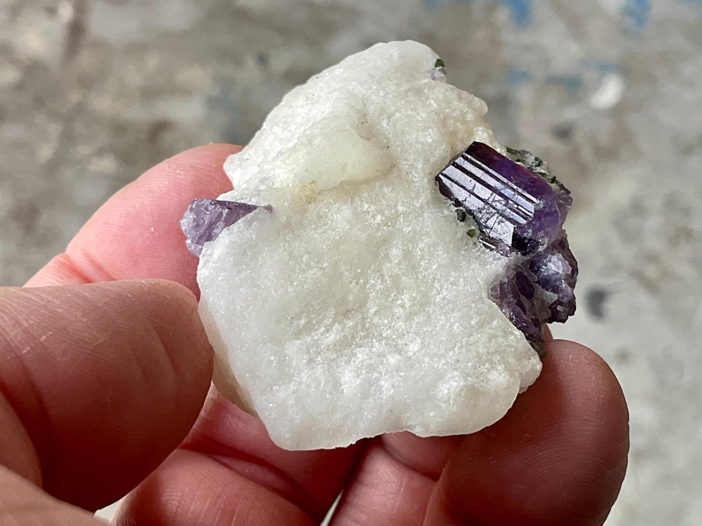 RESERVED FOR MEREDITH **Purple Scapolite with Chrome Diopside Specimen B