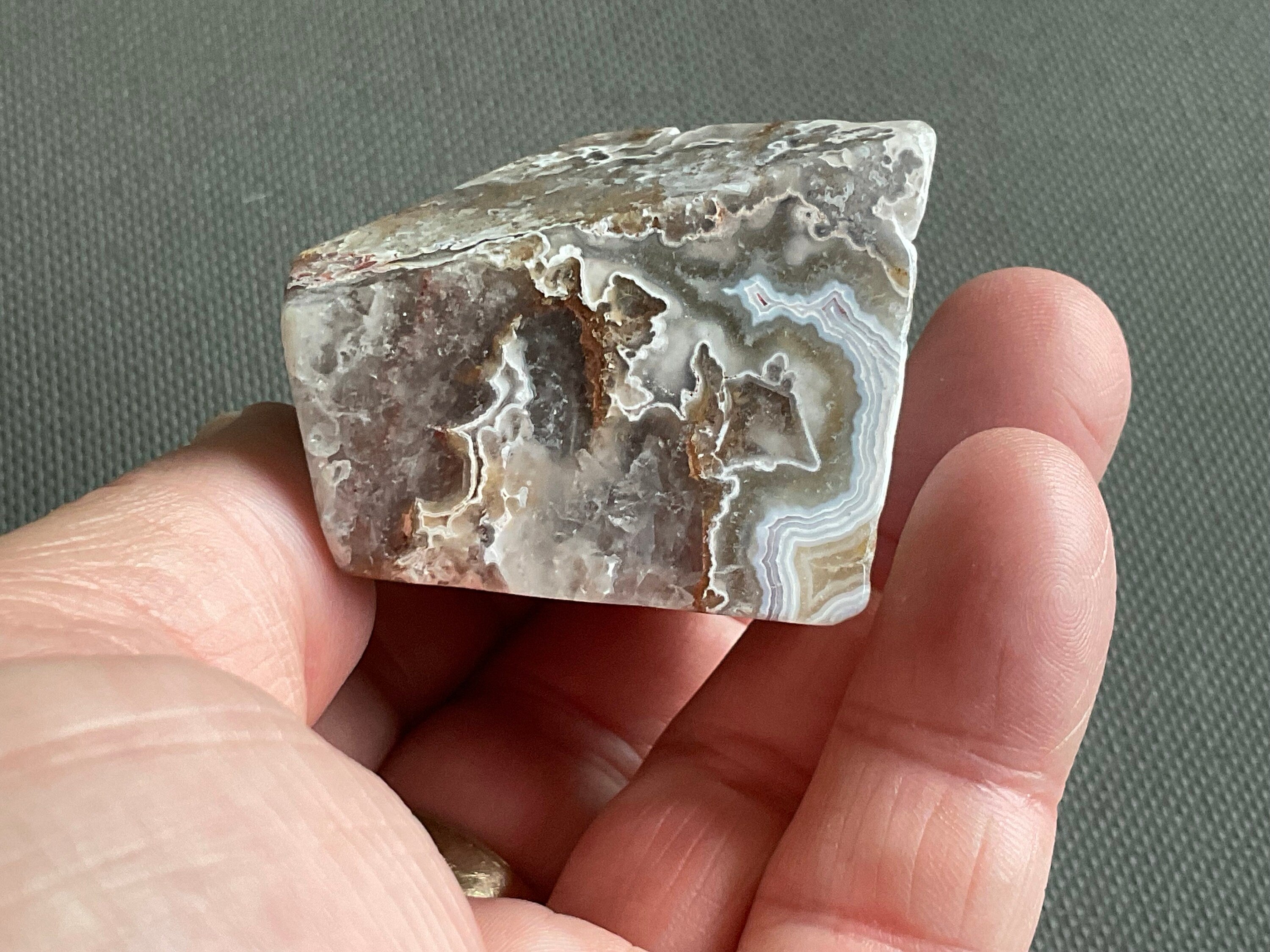 96g Mexican Crazy Lace Agate Freeform 7B