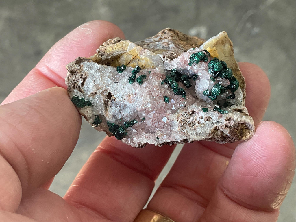 38g Botryoidal Malachite on Quartz Specimen A