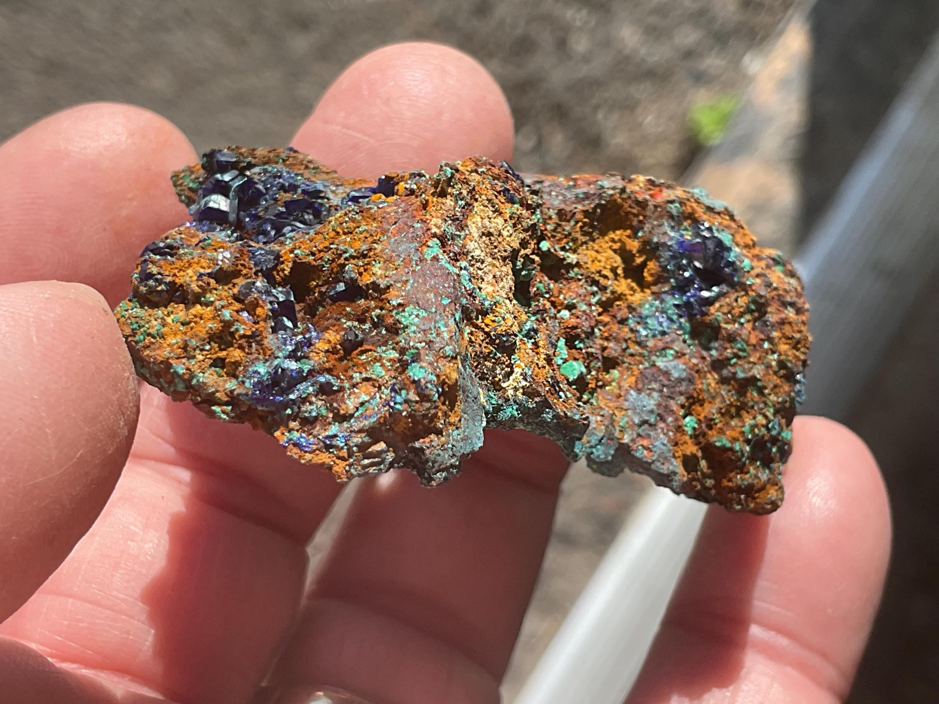 38g Azurite with Malachite Specimen 2B from Anhui, China