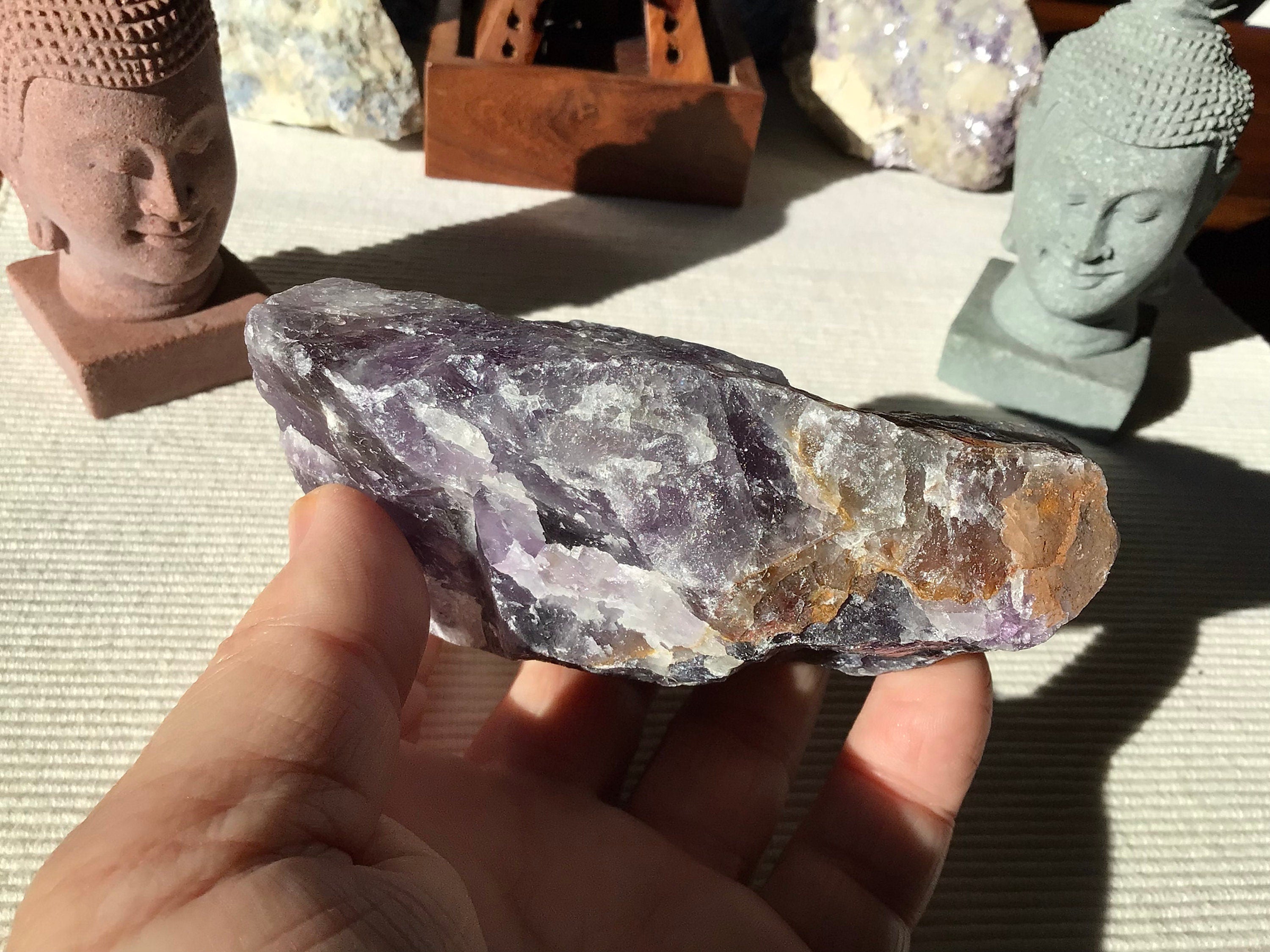 515g Large Chevron Amethyst Rough Piece B