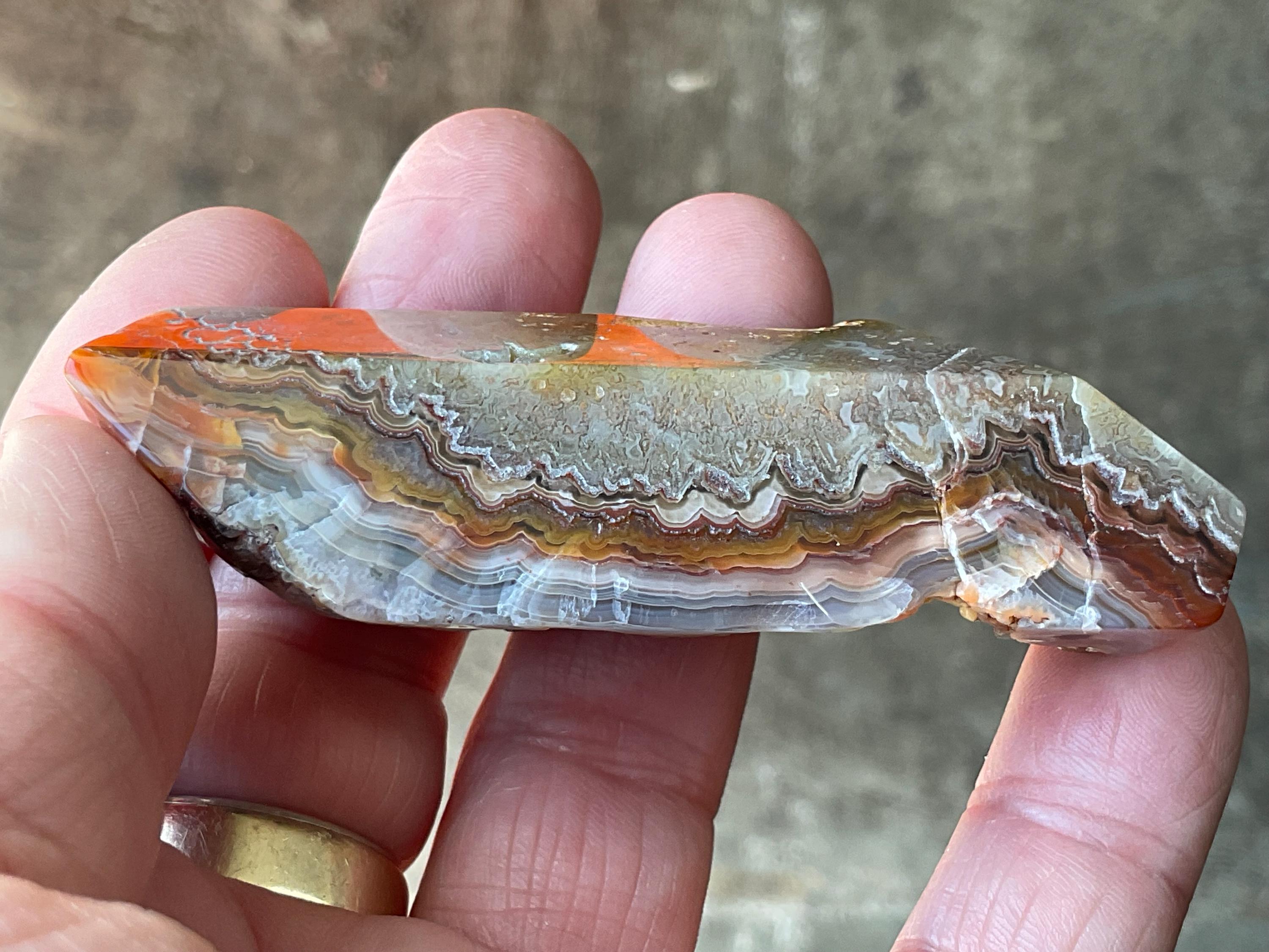 68g Mexican Crazy Lace Agate Freeform 13A