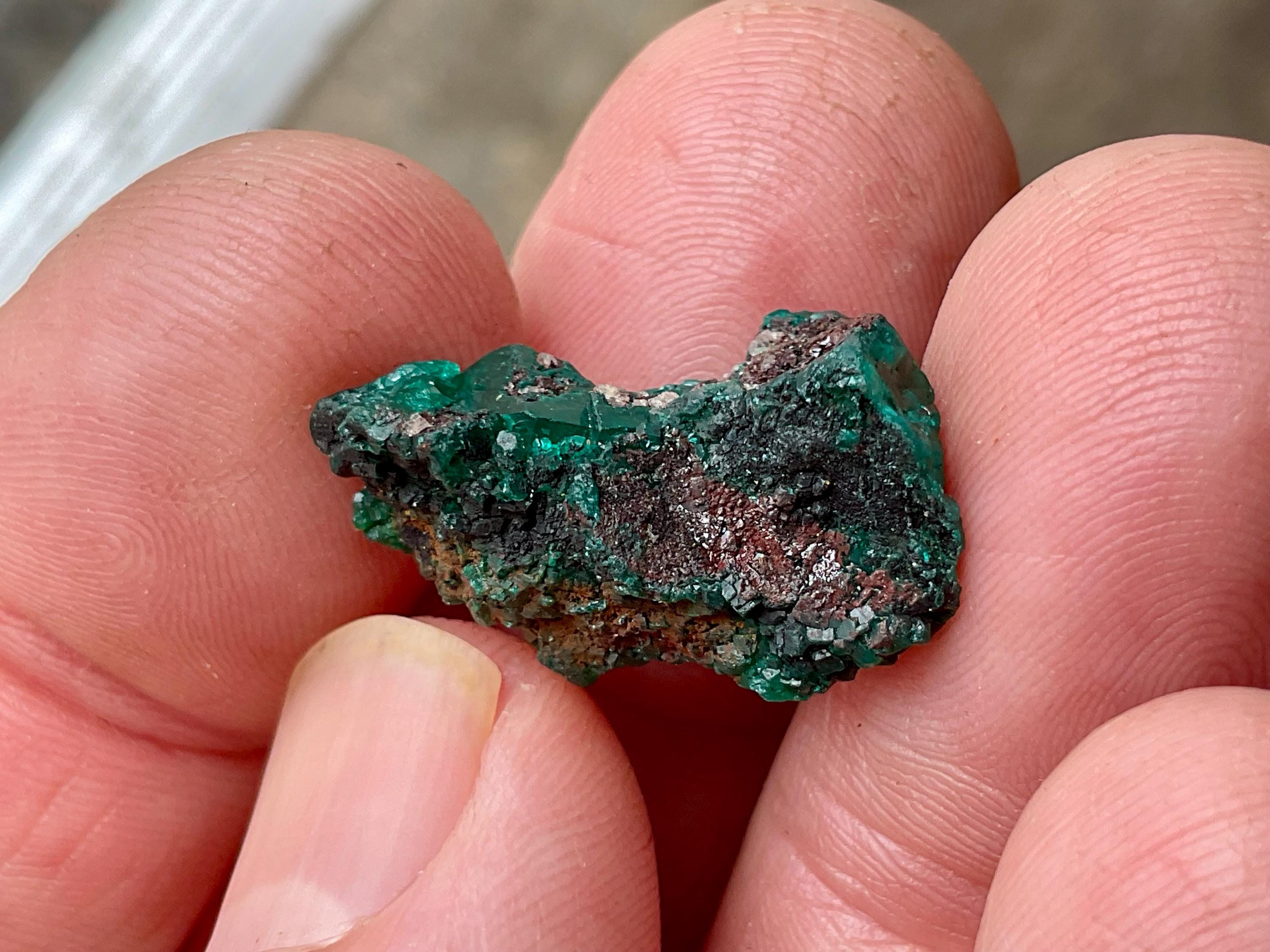 3g Congolese Dioptase Natural Specimen 2A