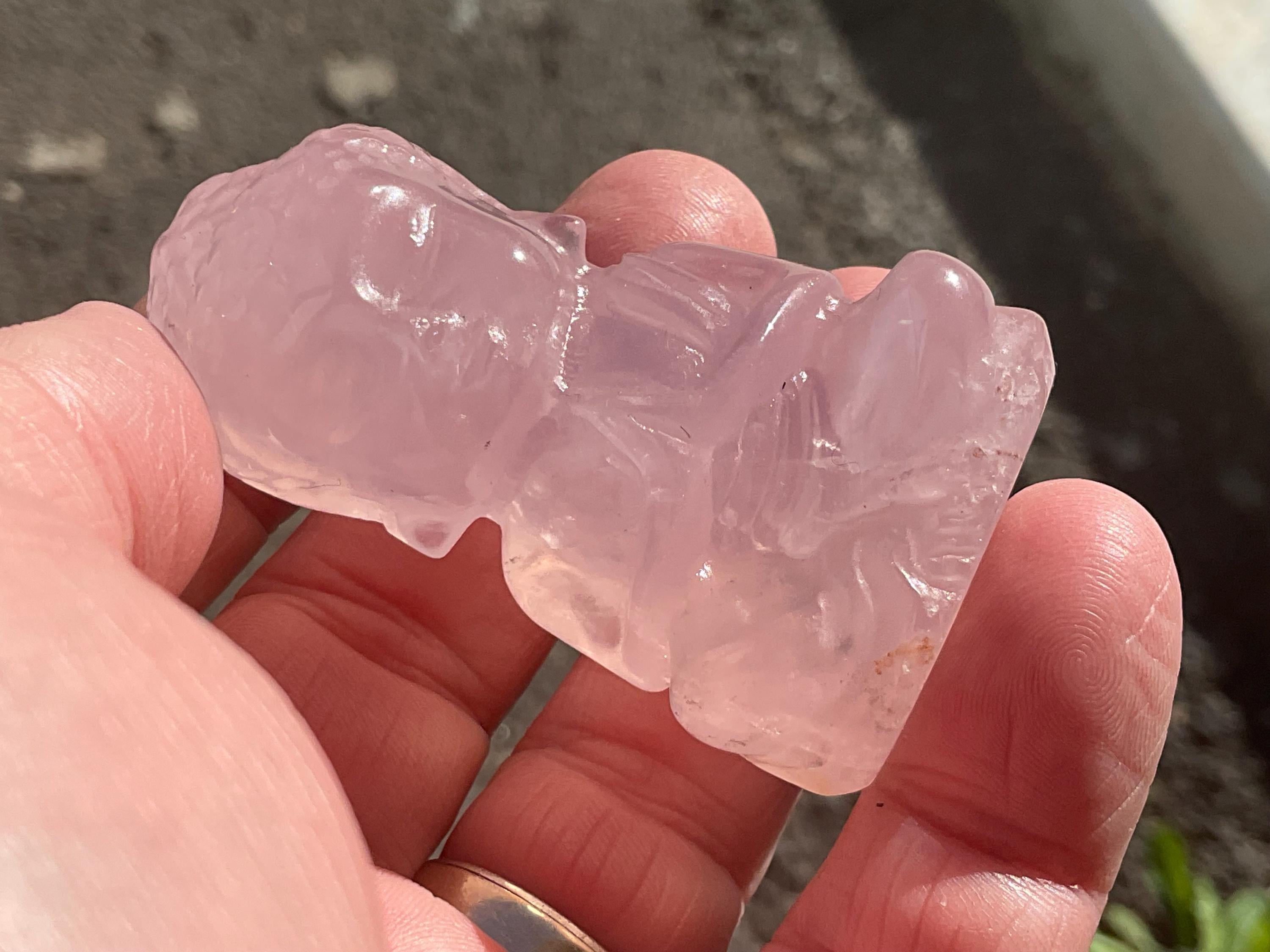 70g Rose Quartz Buddha Statue A