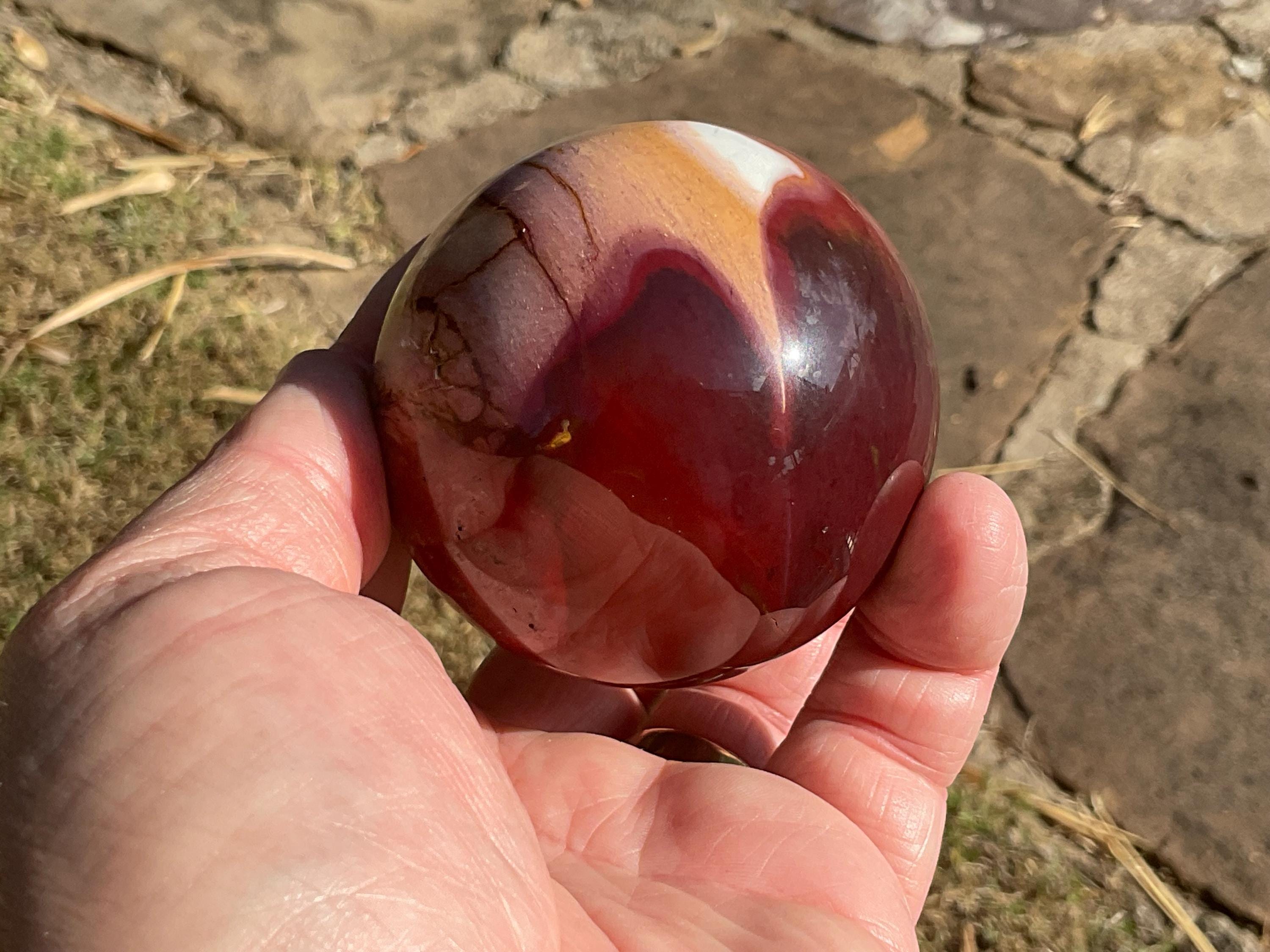 324g (5.7cm diameter) Mookaite Sphere 7B