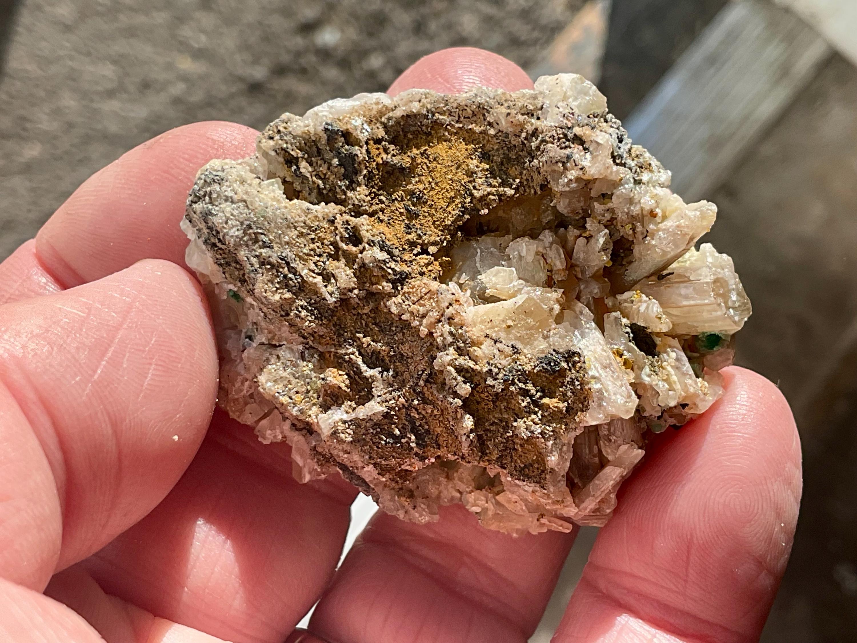 78g Australian Cerussite with Malachite Specimen from Rum Jungle