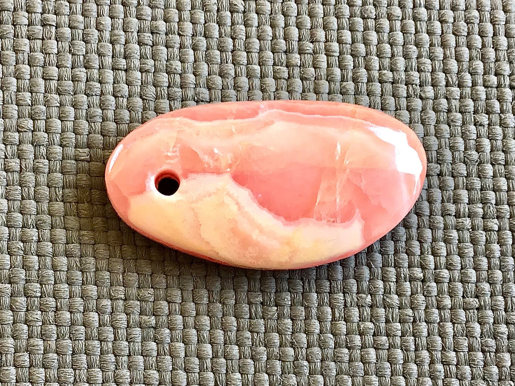 2g Rhodochrosite Drilled Pendant 2A