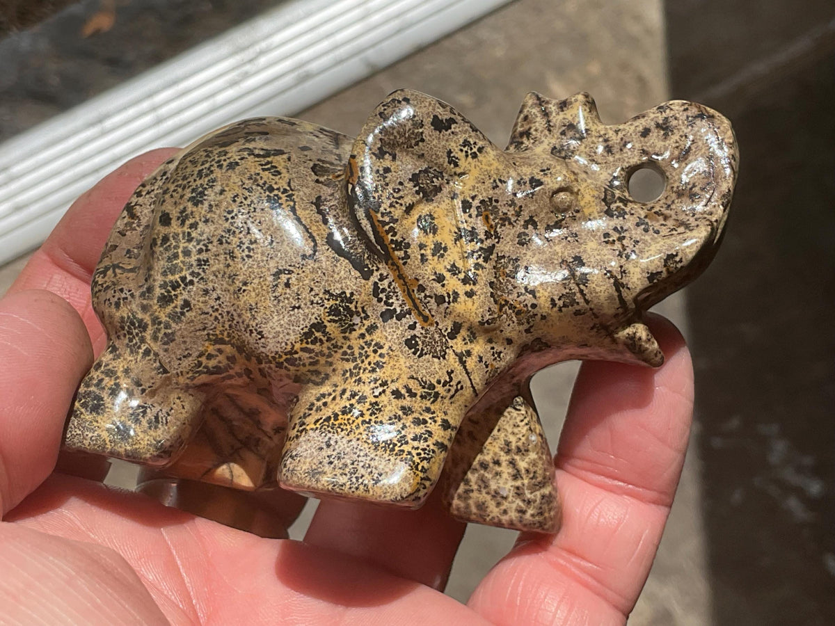 180g Picture/Desert Jasper Elephant B