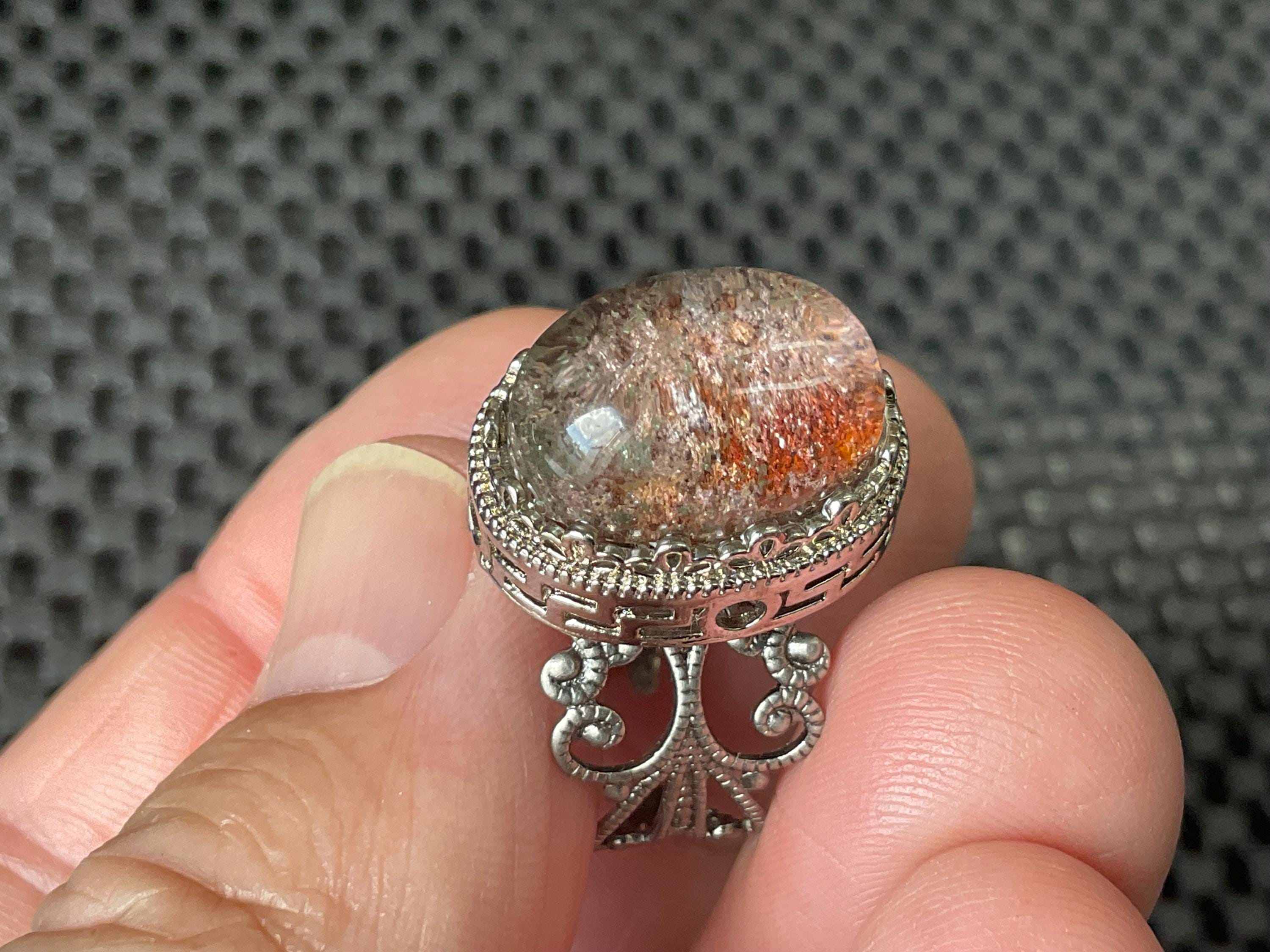 6g Lodelite Cabochon in Antique Style Ring Setting B