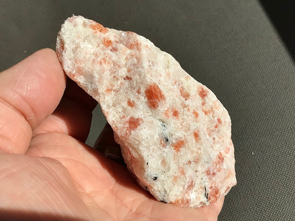 310g Sunstone with Biotite Mica Rough Piece F