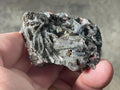 92g Pyrite encrusted Calcite on Limonite Quartz Specimen 4A from Fujian, China