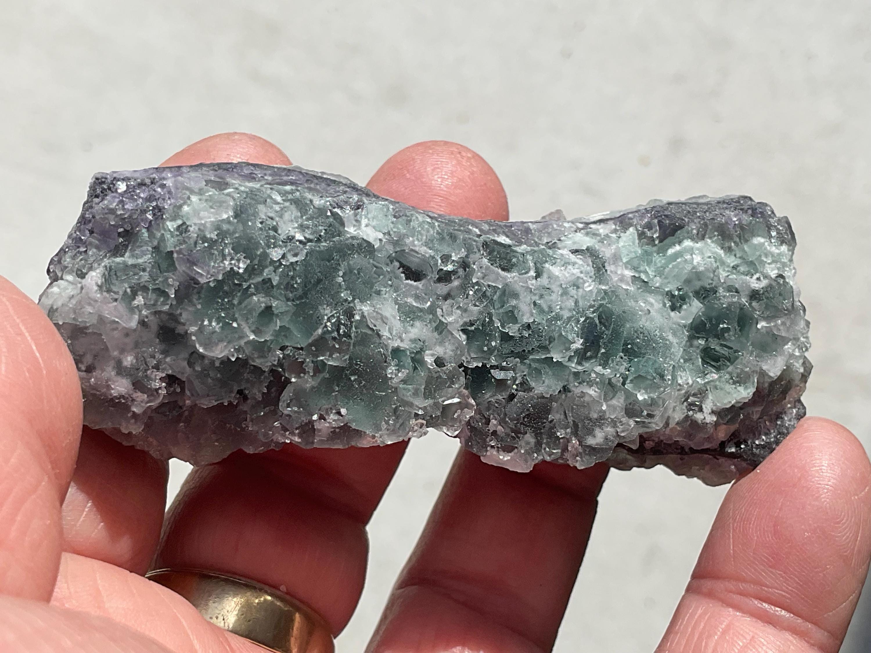 RESERVED FOR MEREDITH **114g Purple/Green Chinese Sugar Fluorite Specimen 7B