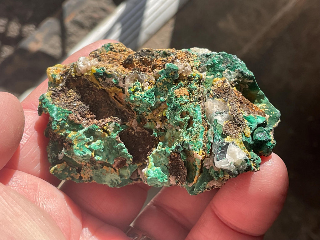 140g Australian Malachite, Cerussite and Pyromorphite Specimen 8B from Rum Jungle