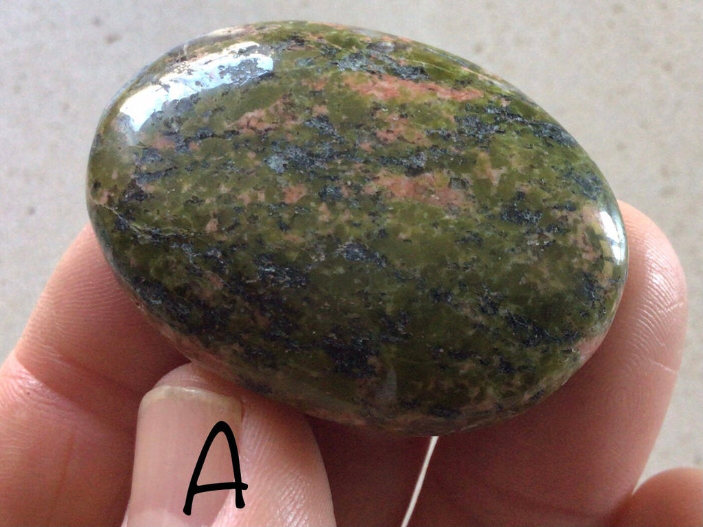 Unakite Thumb Stone/Worry Stone Group 10