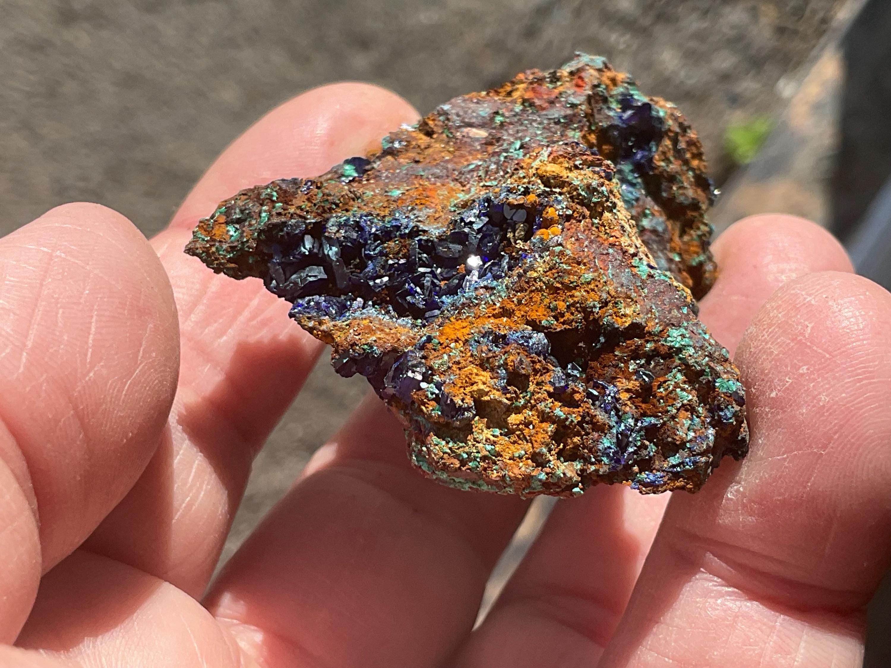 38g Azurite with Malachite Specimen 2B from Anhui, China