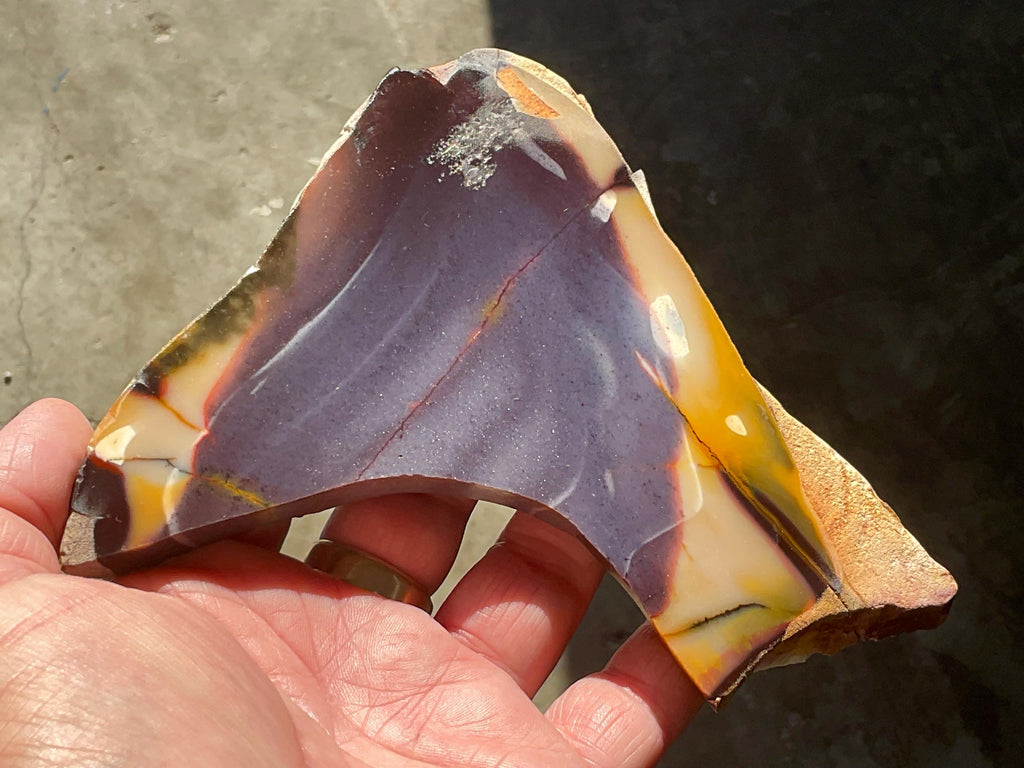 216g Polished Mookaite Slab