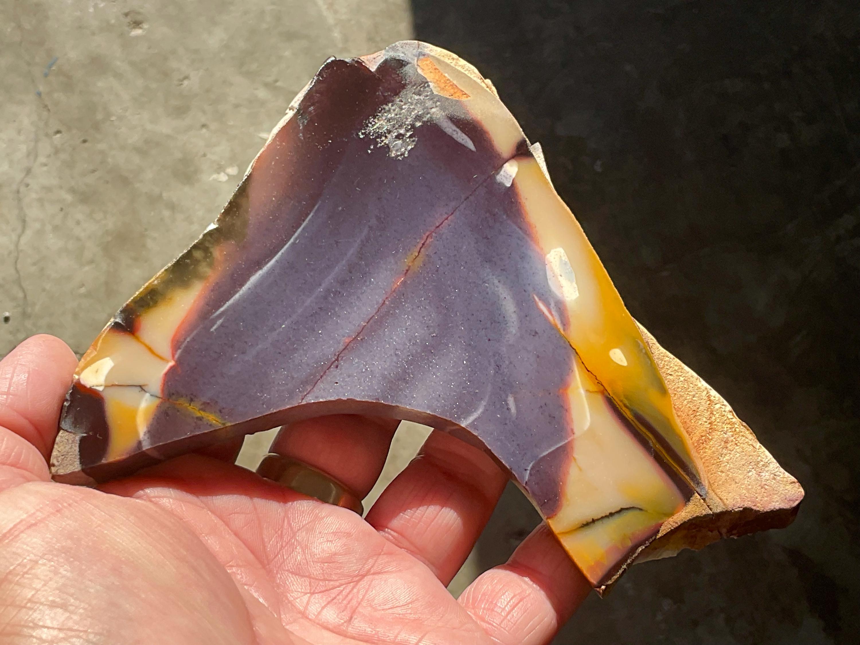 216g Polished Mookaite Slab