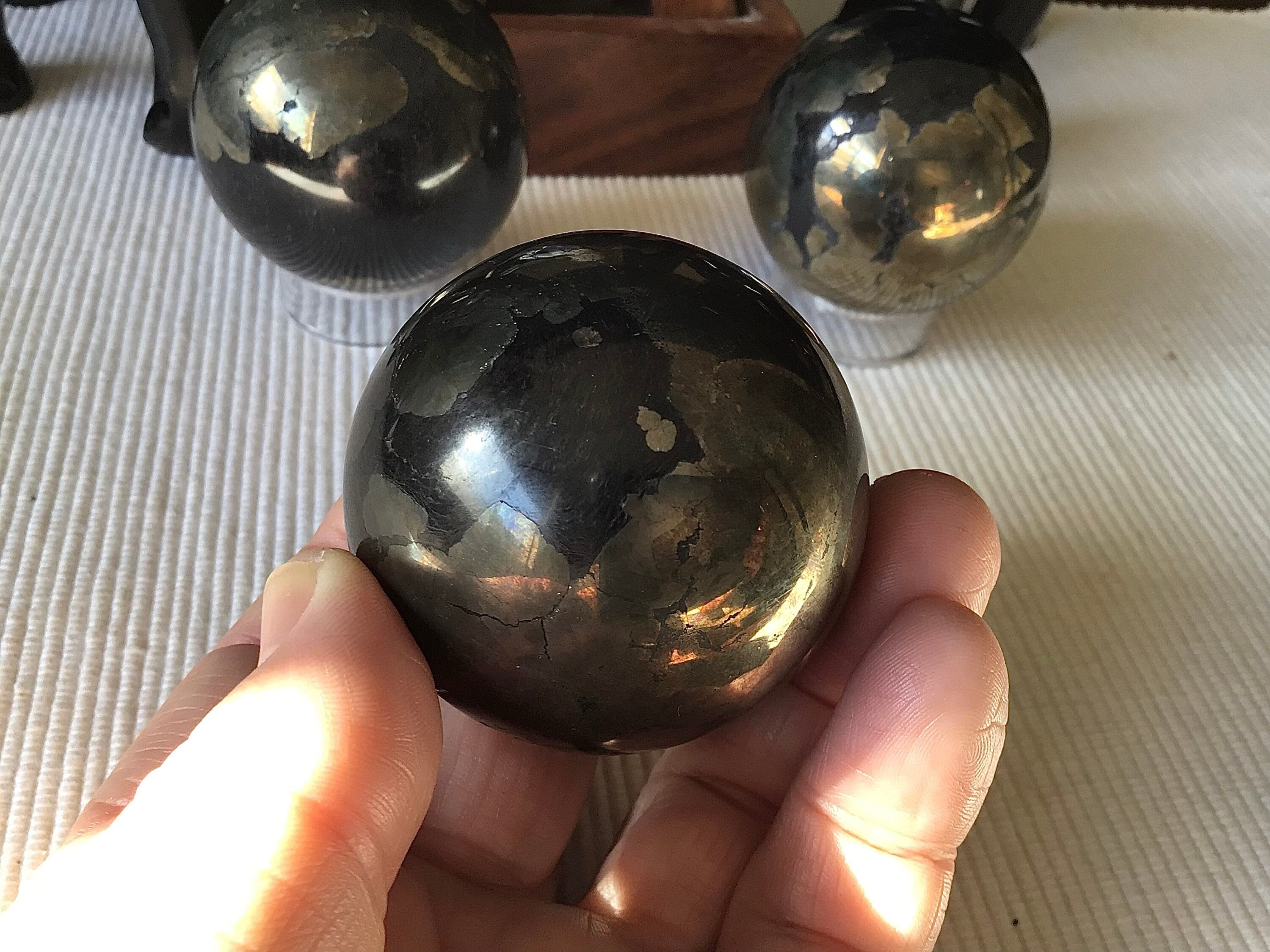 323g Pyrite Sphere A