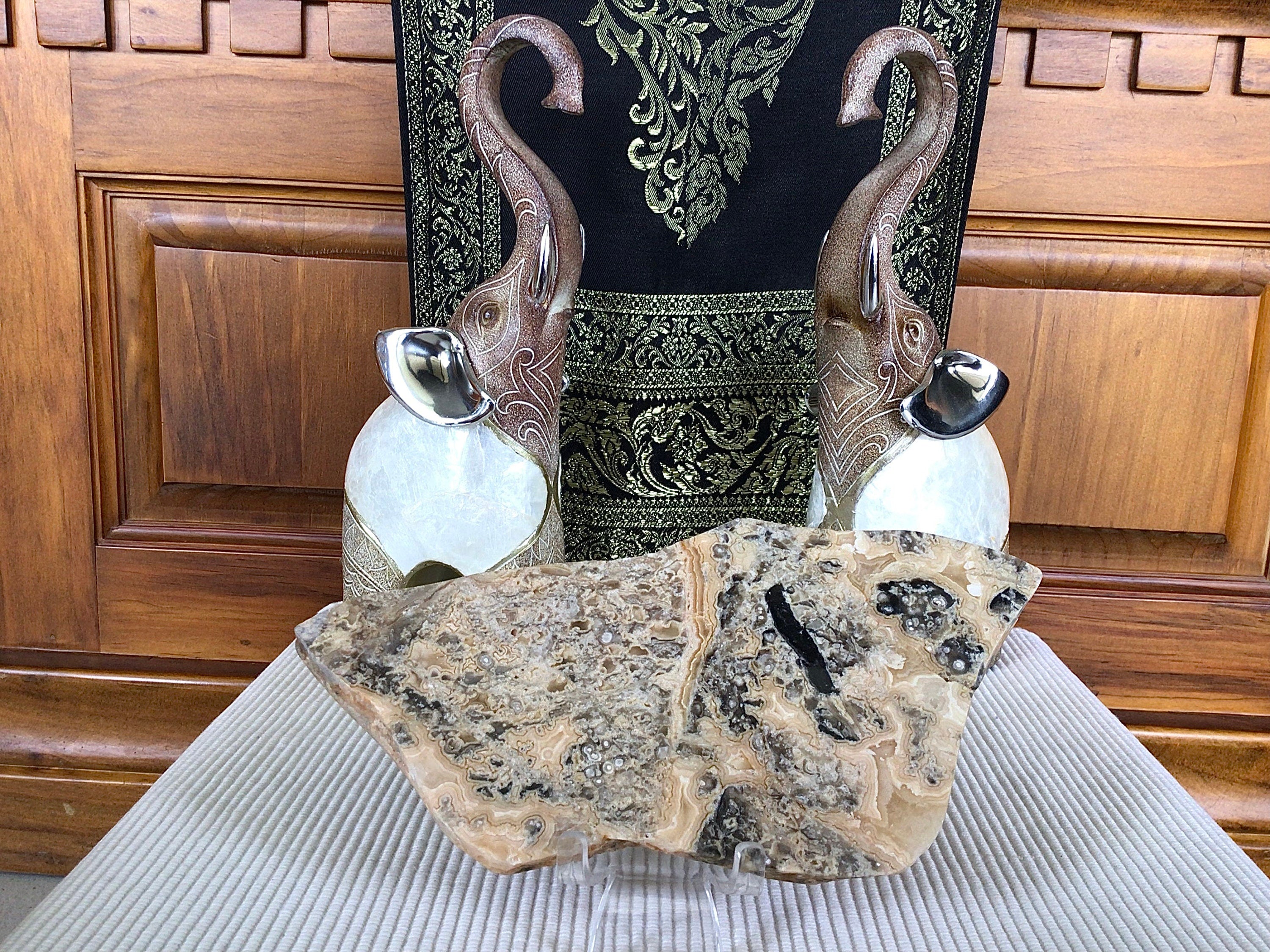 329g Western Australian Crazy Lace Agate Polished Slab A