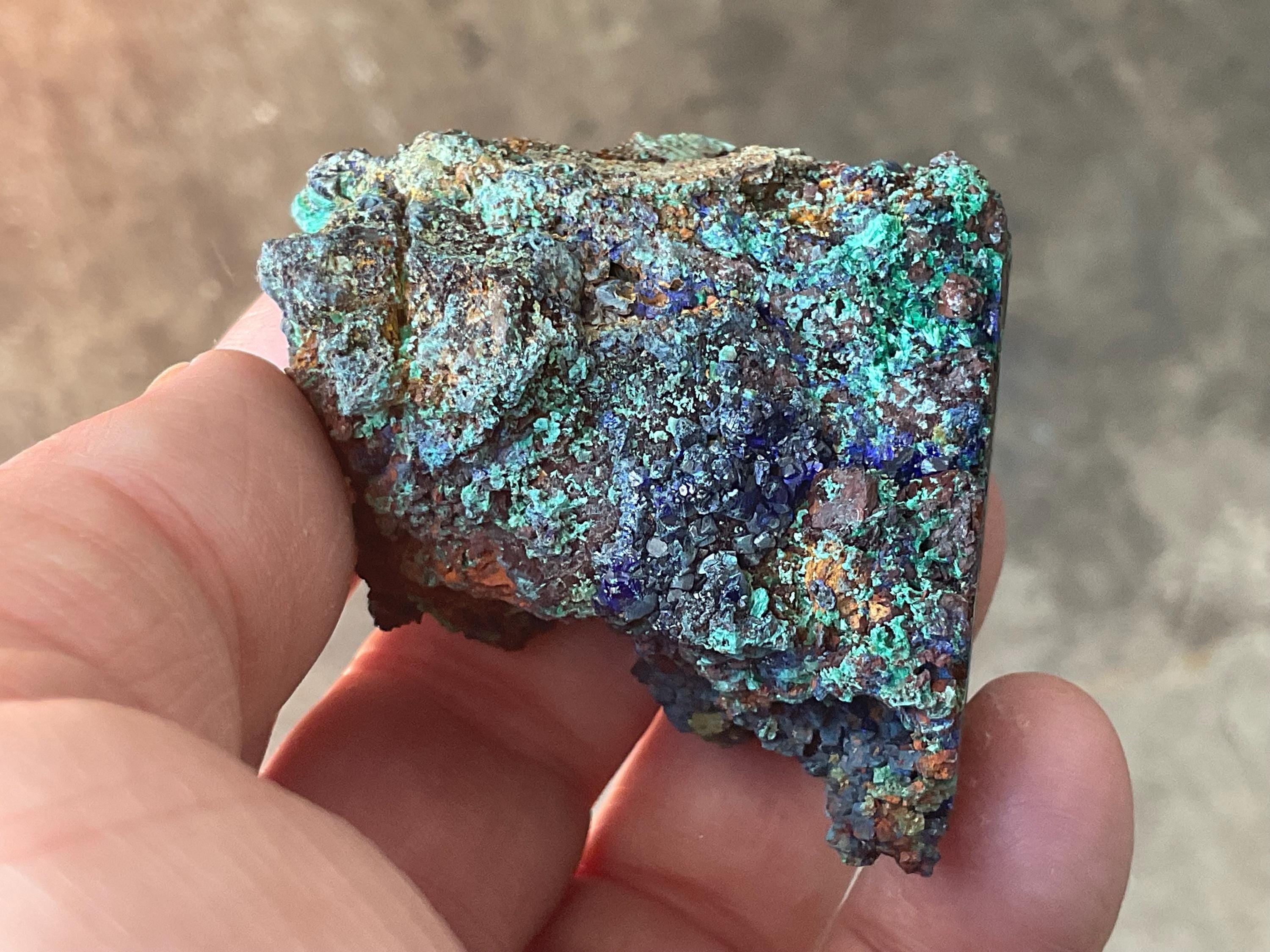 110g Azurite with Malachite Specimen 3B from Anhui, China