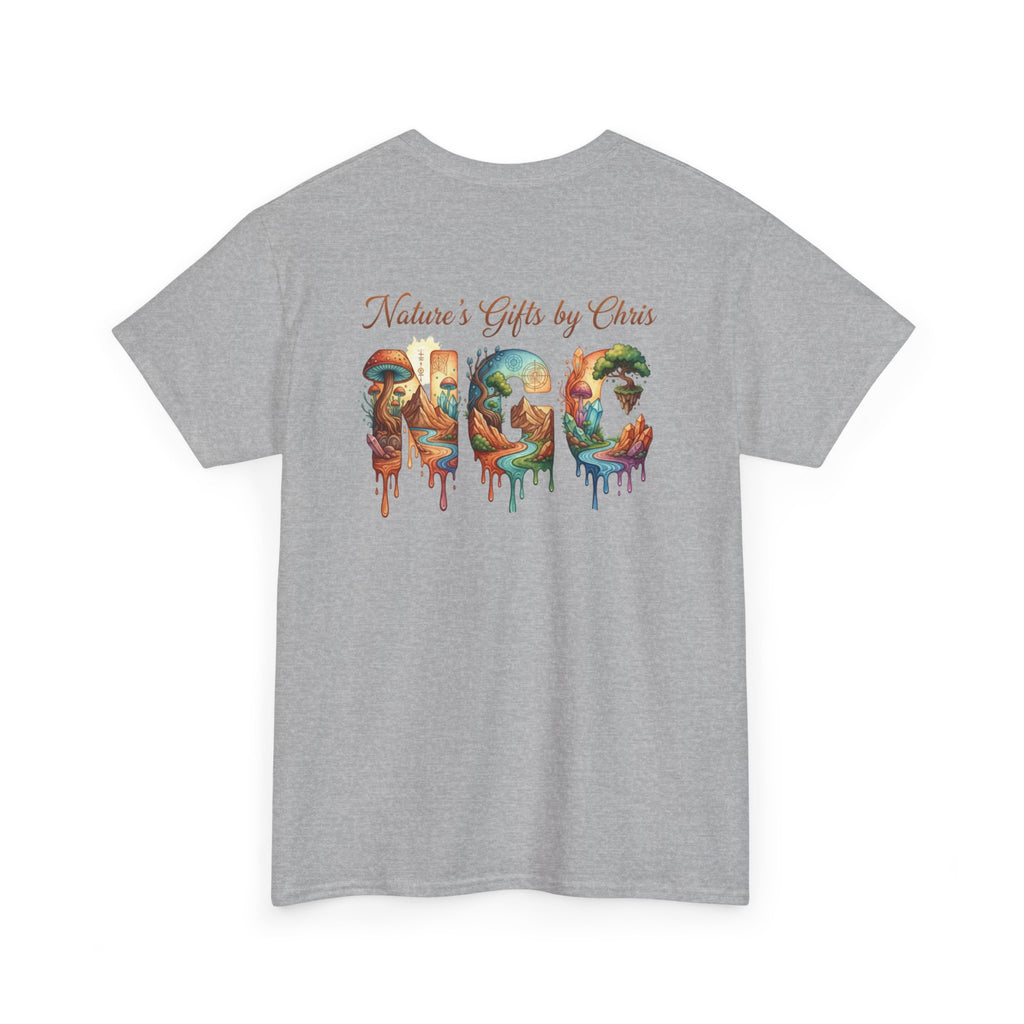 Nature's Gifts Tee — "NGC" Colorful Drip Wildlife Graphic T-Shirt