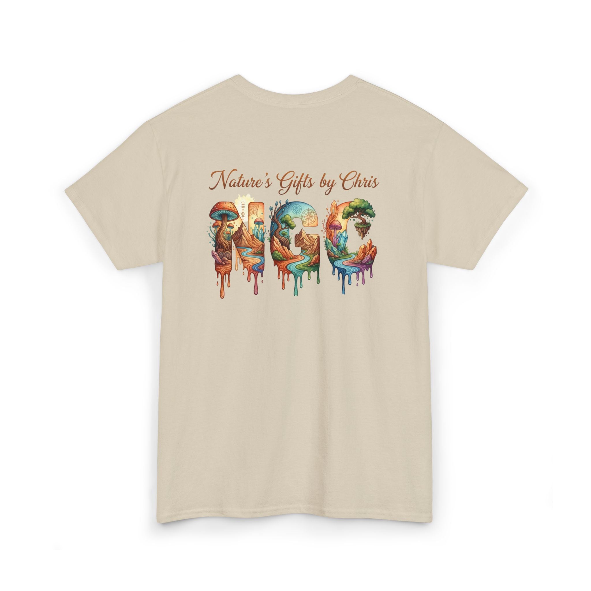 Nature's Gifts Tee — "NGC" Colorful Drip Wildlife Graphic T-Shirt