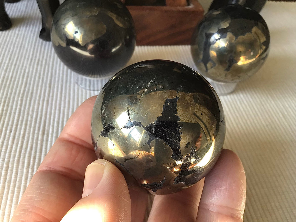 323g Pyrite Sphere A