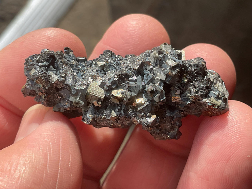 24g Galena with Pyrite on Sphalerite Matrix Specimen B from Bulgaria