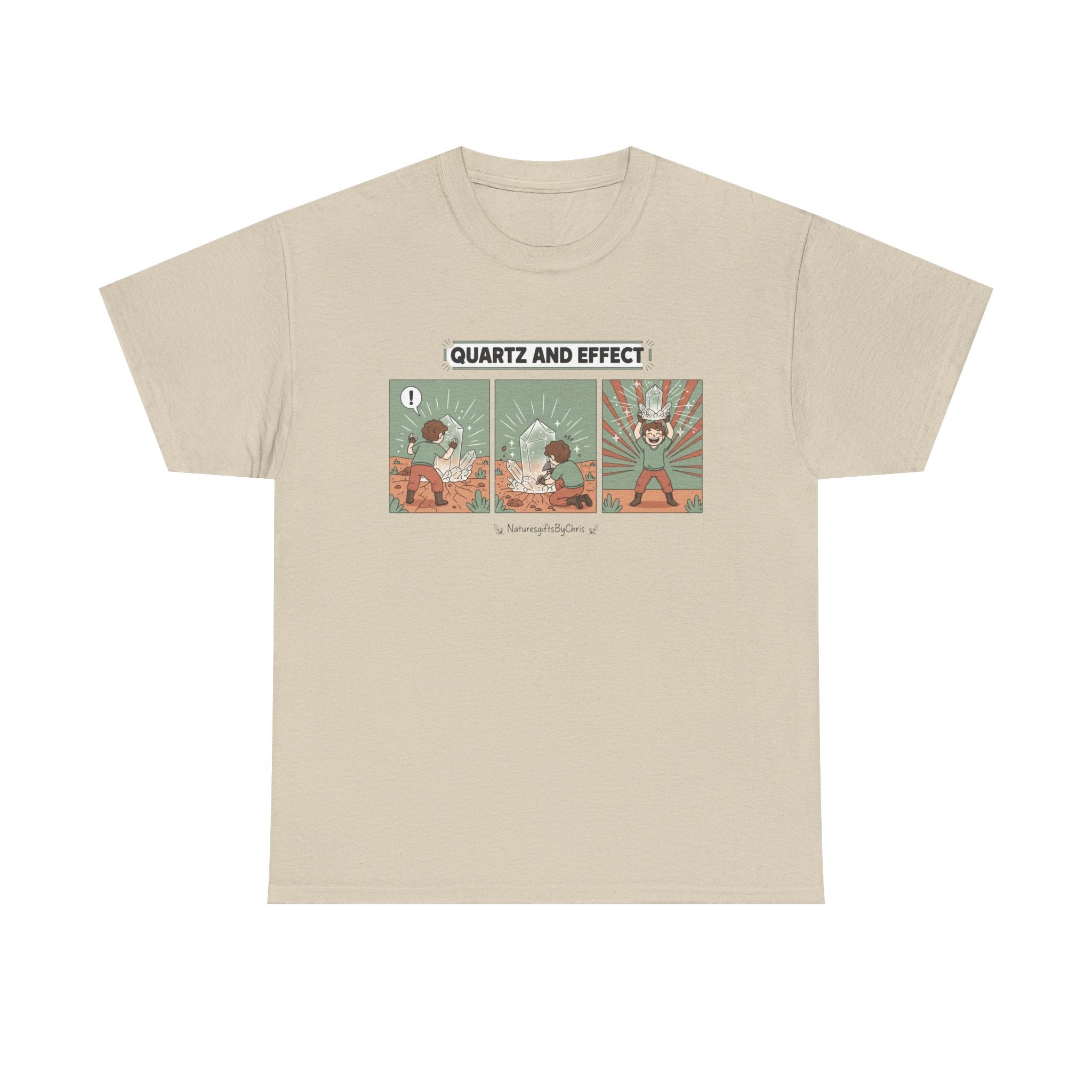 T-Shirt — "Quartz and Effect" Retro Comic Panel Tee