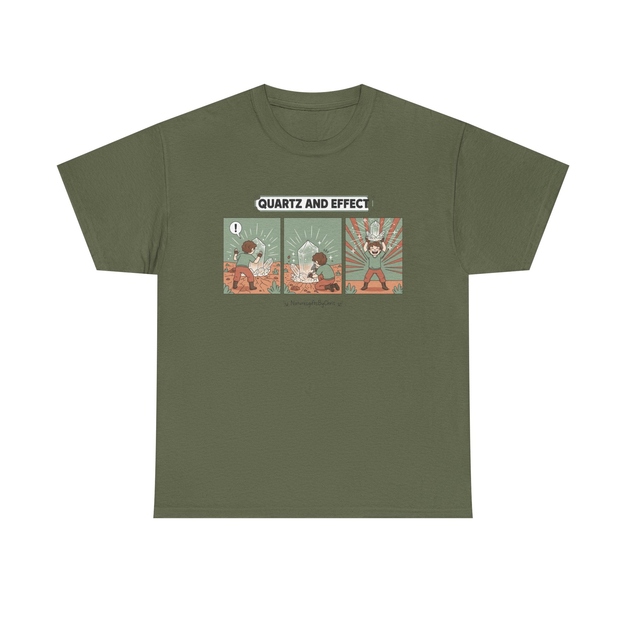 T-Shirt — "Quartz and Effect" Retro Comic Panel Tee