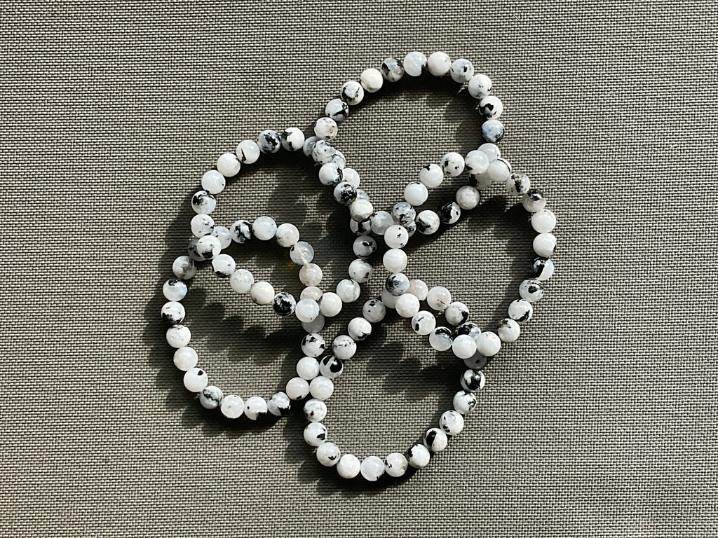 Rainbow Moonstone 8mm Bead Bracelet