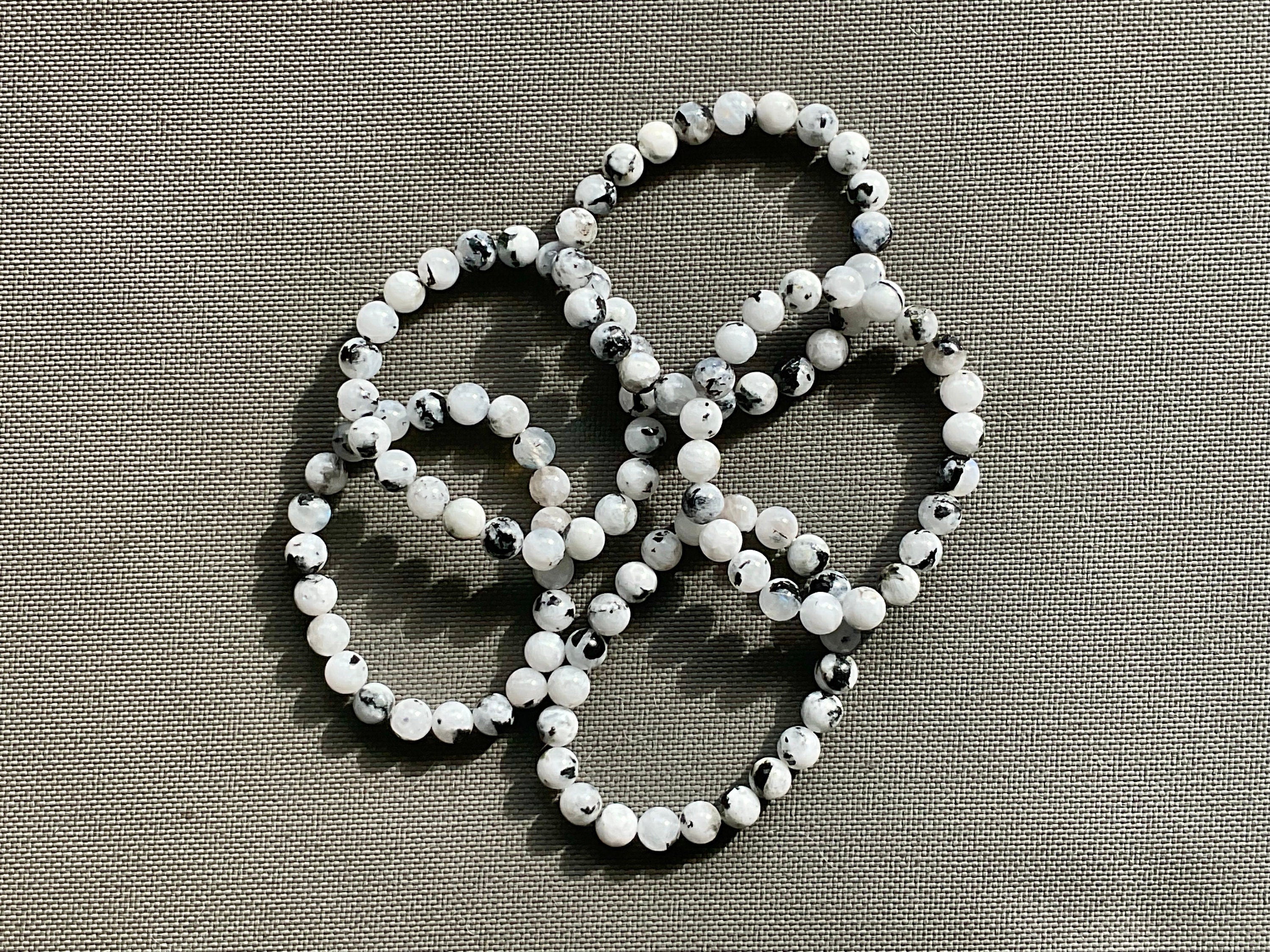 Rainbow Moonstone 8mm Bead Bracelet