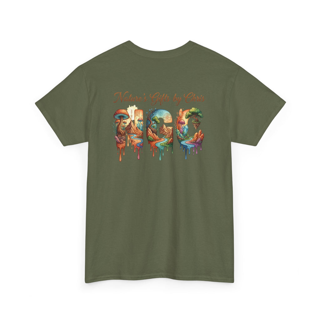 Nature's Gifts Tee — "NGC" Colorful Drip Wildlife Graphic T-Shirt