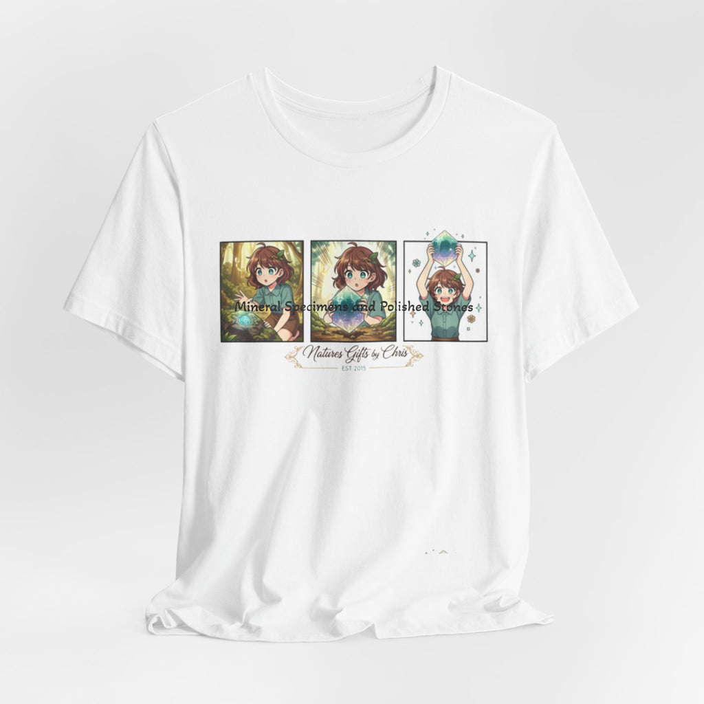 Mineral Specimens & Polished Stones Tee — Vintage Crystal Collector Graphic T-Shirt
